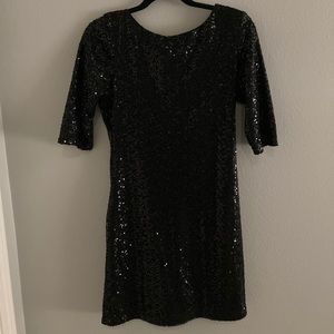 Black sparkly sequin dress!